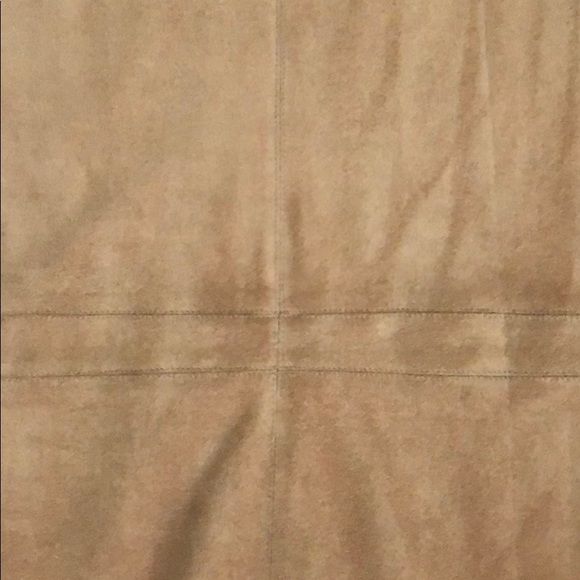 Mocha Faux Suede Shirt Dress (small) - Picture 5 of 6